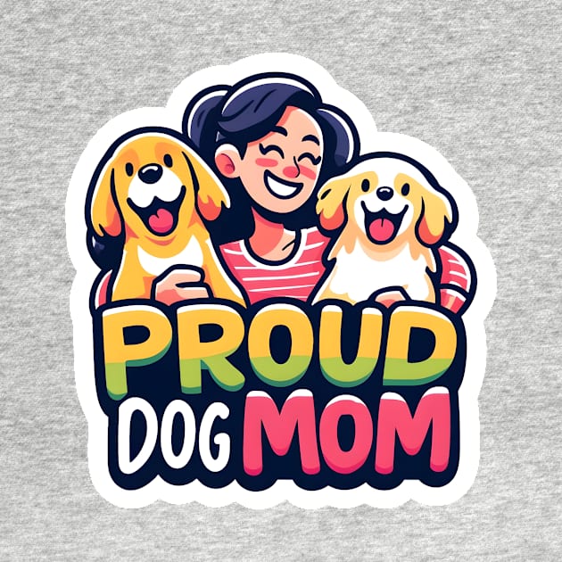 golden puppies dog mom by DesignByKev